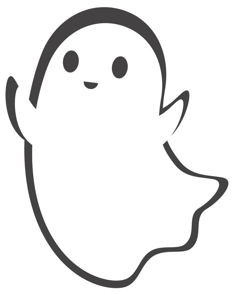 fantasma para las vacaciones de halloween. vector