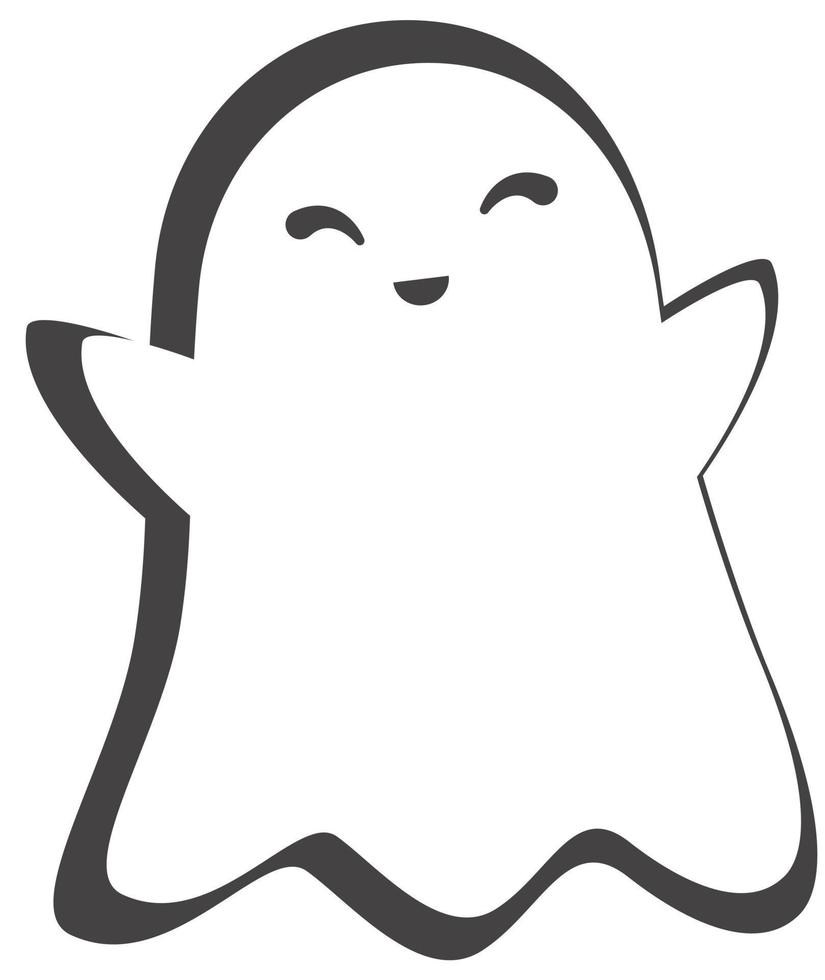 fantasma para las vacaciones de halloween. vector