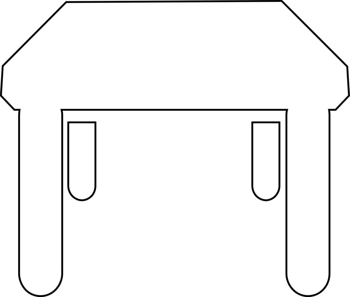 Table kitchen icon. vector