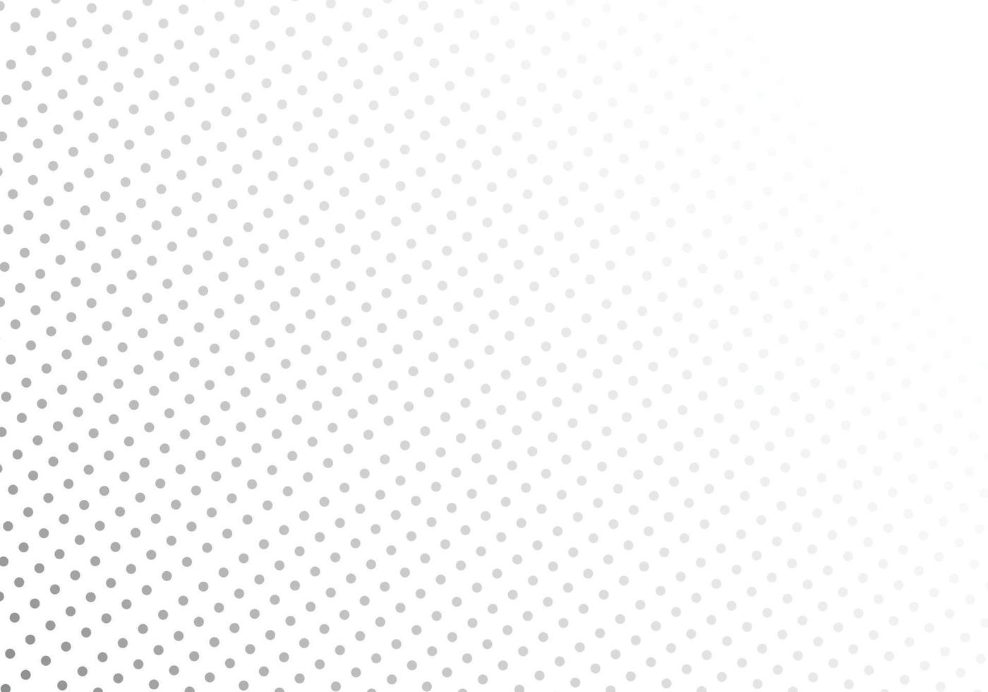 un patrón de fondo de lunares degradado en blanco y negro dispuesto en un ángulo diagonal sobre un fondo blanco vector