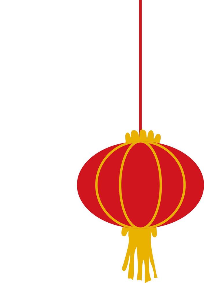 linterna china roja y amarilla. vector