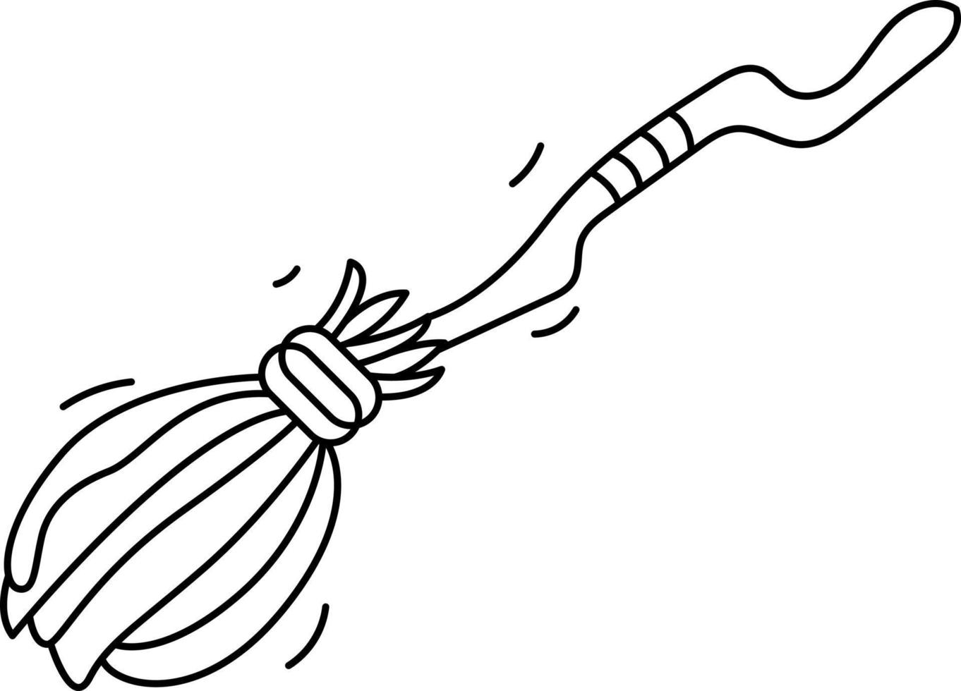 Broom for wedbma to fly. vector