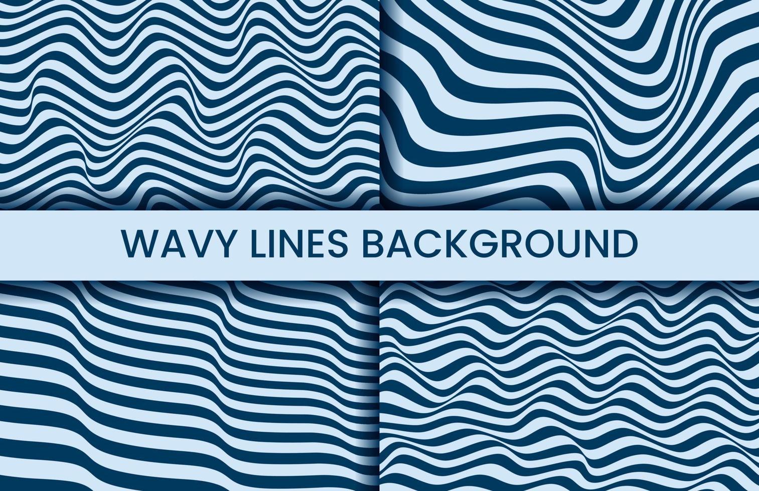 Wavy Lines Abstract Background vector