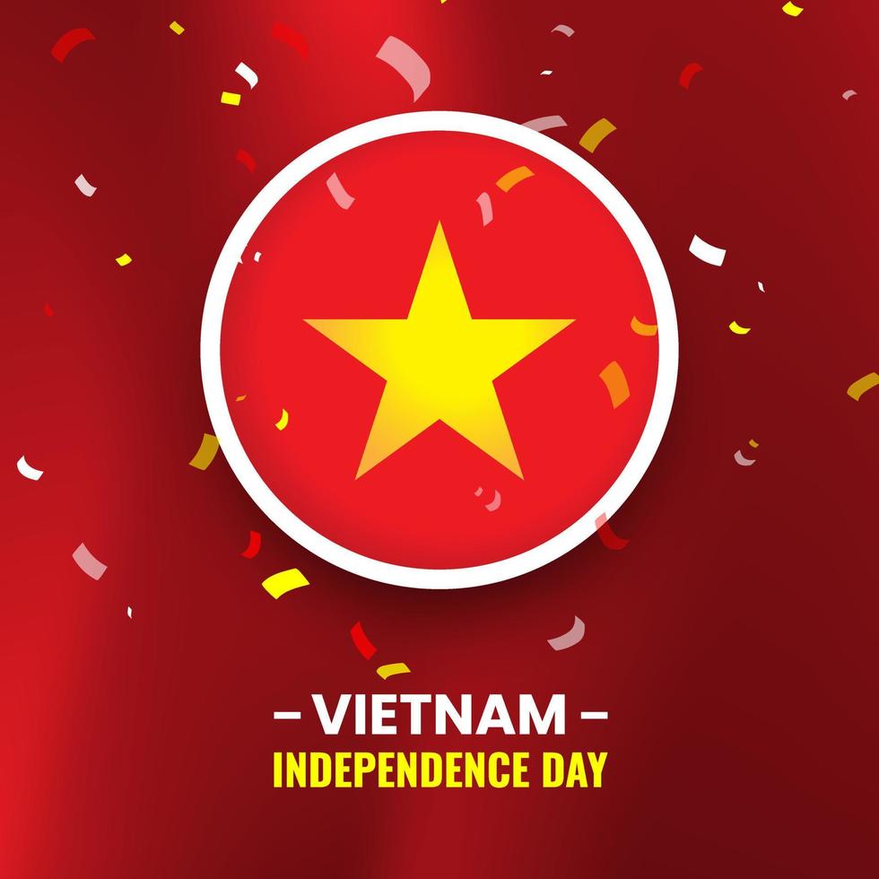 Vietnam independence day illustration design vector