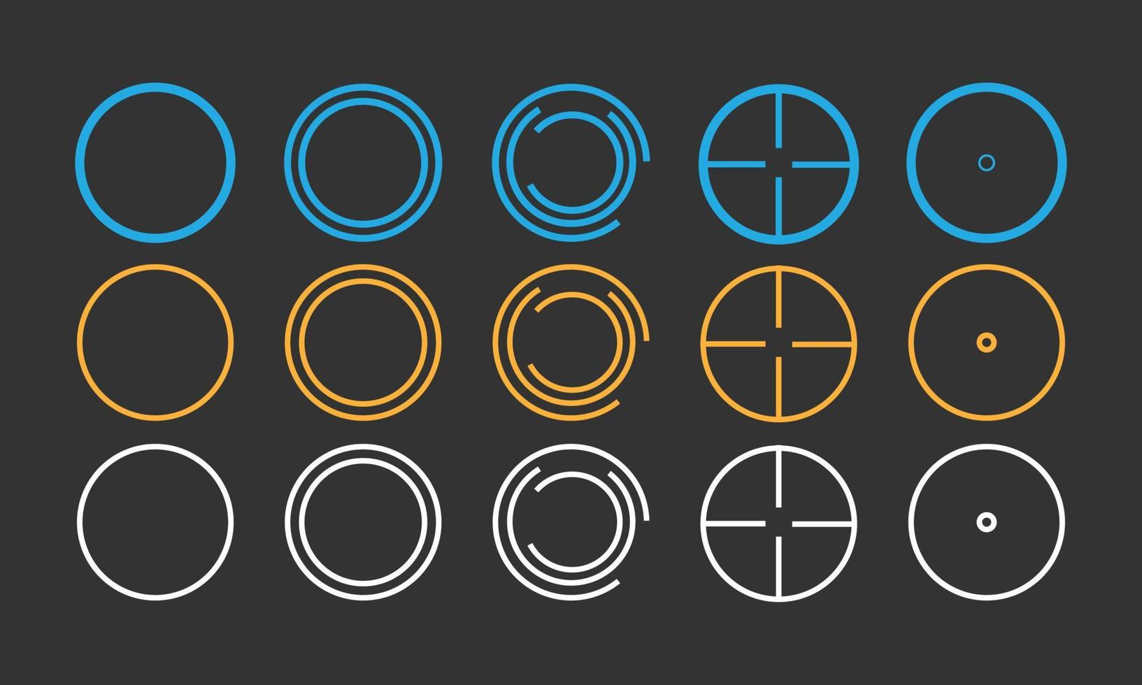 Target Circle Design vector