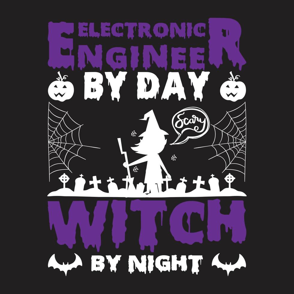 camiseta de halloween vector