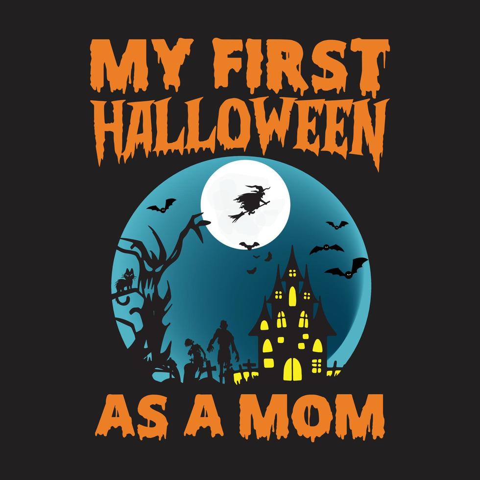 camiseta de halloween vector