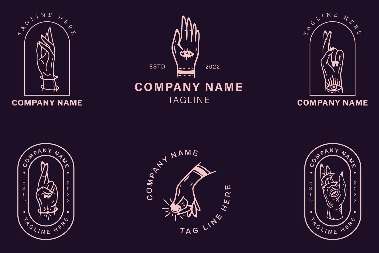 Minimalist Light Purple Leaf Leaves Tropical Logo Collection Style Dark Purple. vector