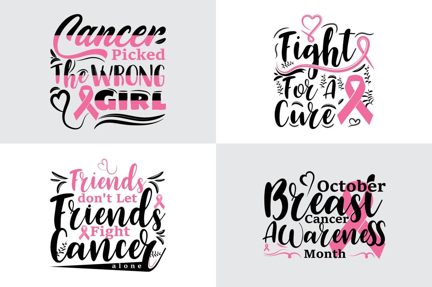 Breast Cancer Quotes Saying Breast cancer quotes t shirt designs bundle vector best for print design like t shirt mug frame and other