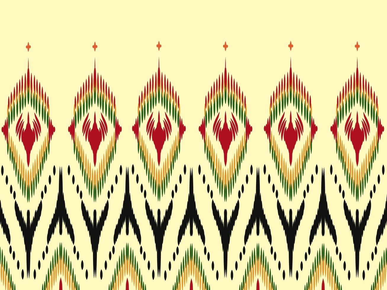 patrón de arte de línea patrón de ropa étnica indígena resumen fondo amarillo foto