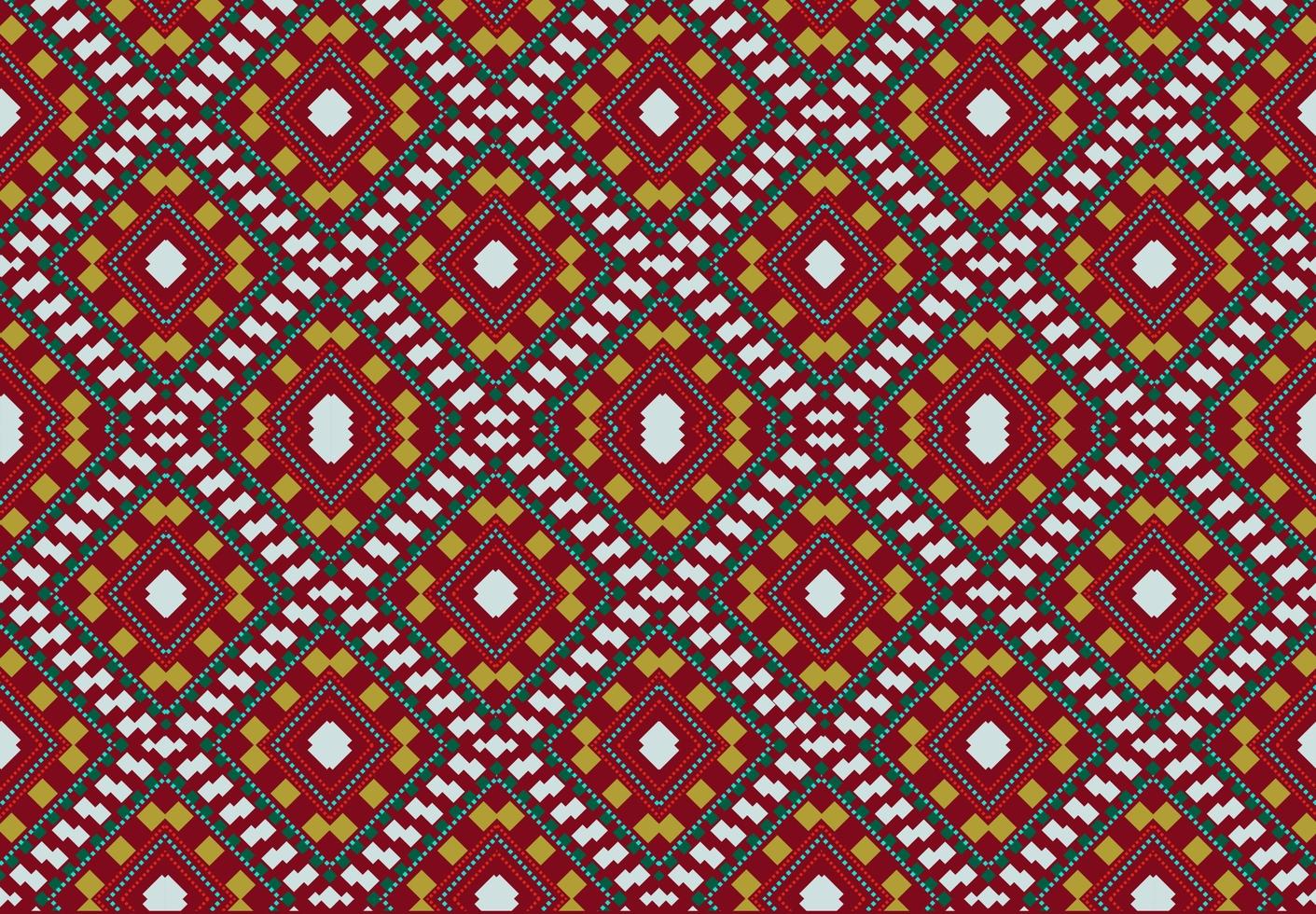 ikat patrón arte geométrico nativo americano africano patrón sin costuras papel tapiz de impresión fondo rojo foto