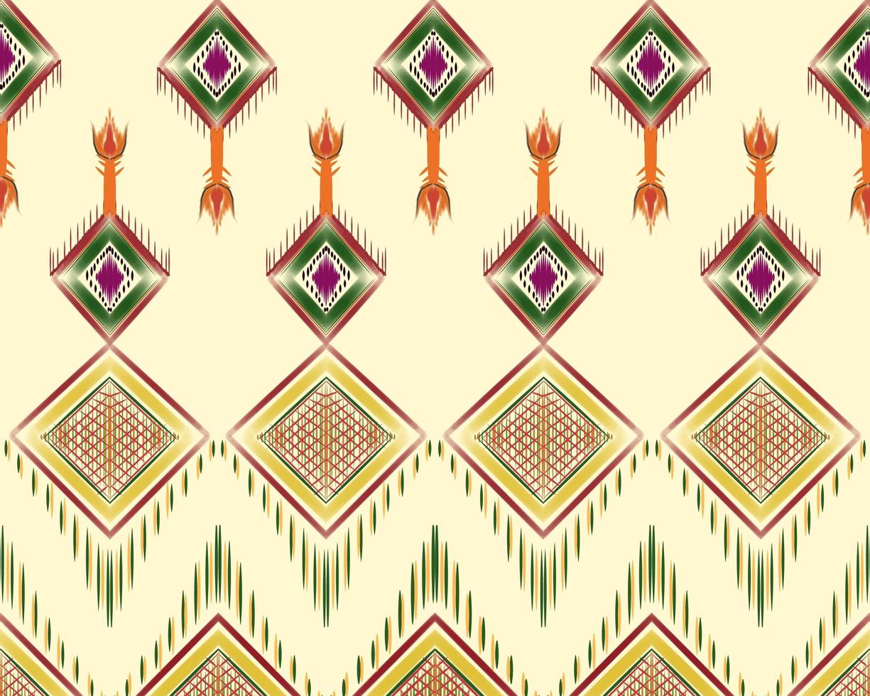 ikat patrón de arte nativo americano africano asiático estampados de ropa fondo abstracto foto