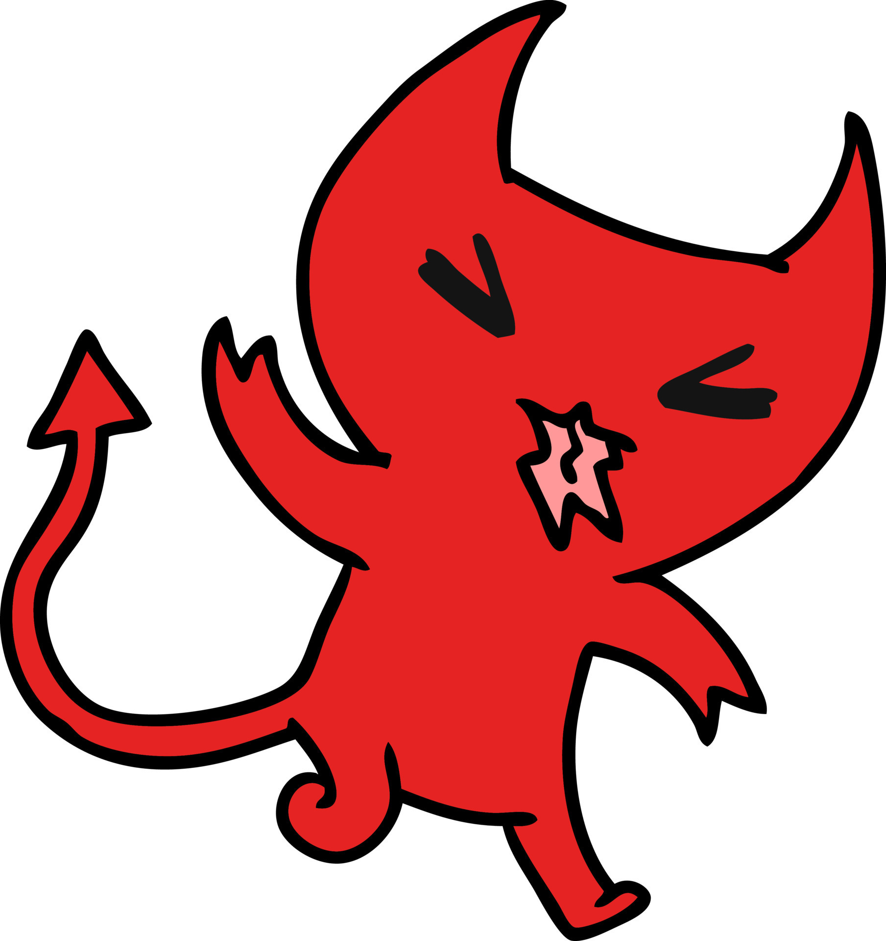 cartoon of a kawaii cute demon 10522962 Vector Art at Vecteezy