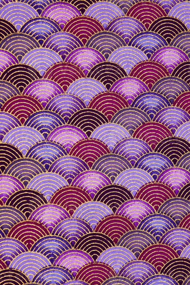 Colorful auspicious fabric pattern for backgrounds and decorations. photo