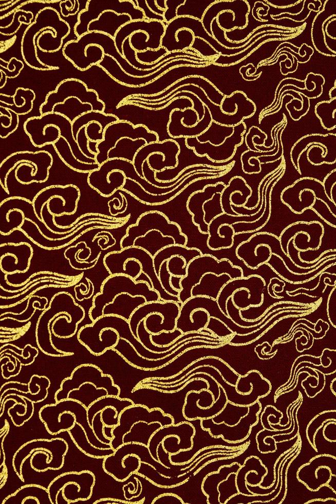 Colorful auspicious fabric pattern for backgrounds and decorations. photo
