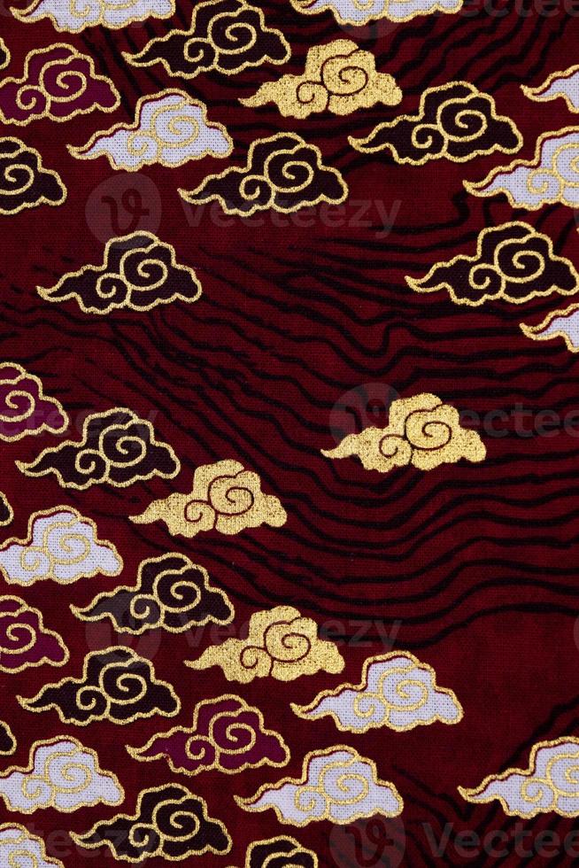 Colorful auspicious fabric pattern for backgrounds and decorations. photo