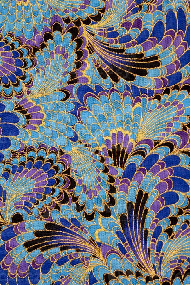 Colorful auspicious fabric pattern for backgrounds and decorations. photo