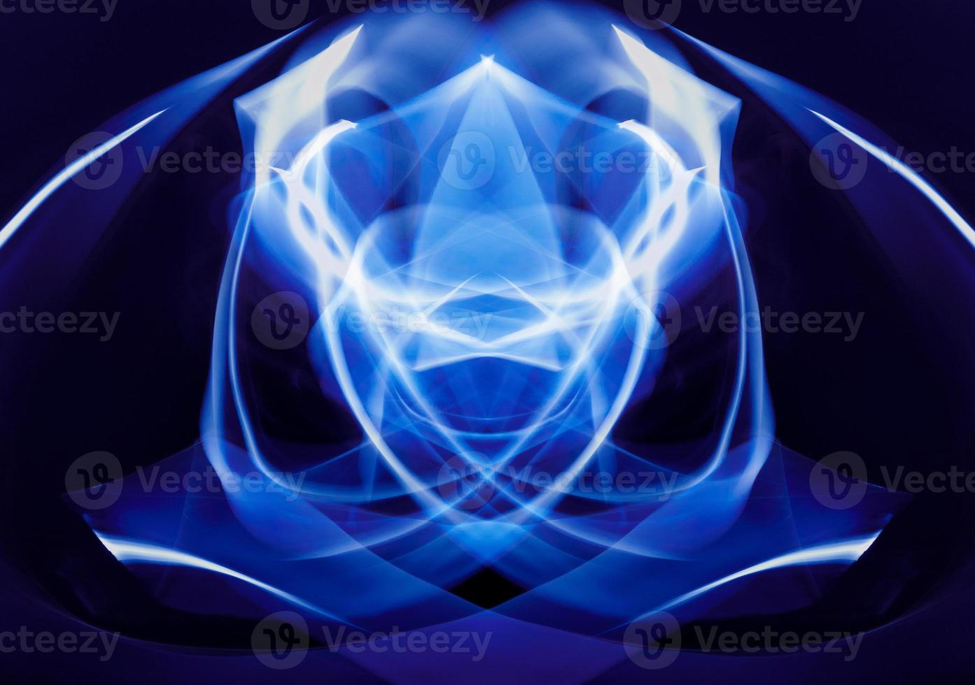 White and blue lights photo