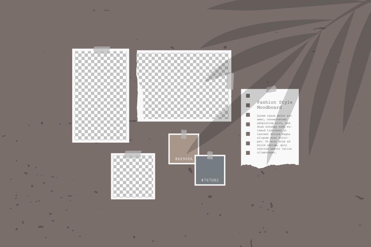 foto de moodboard minimalista simple vector