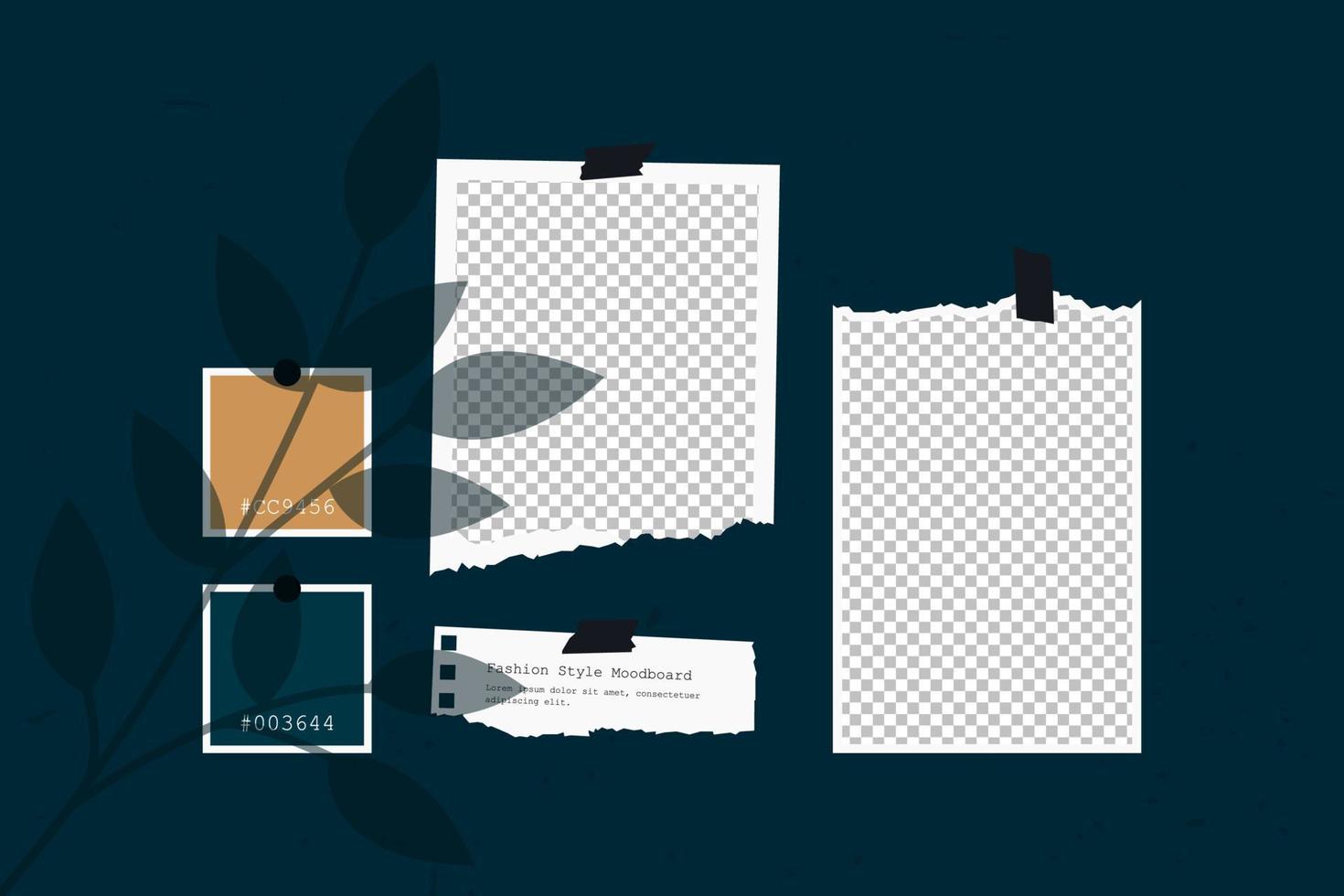 foto de moodboard minimalista simple vector