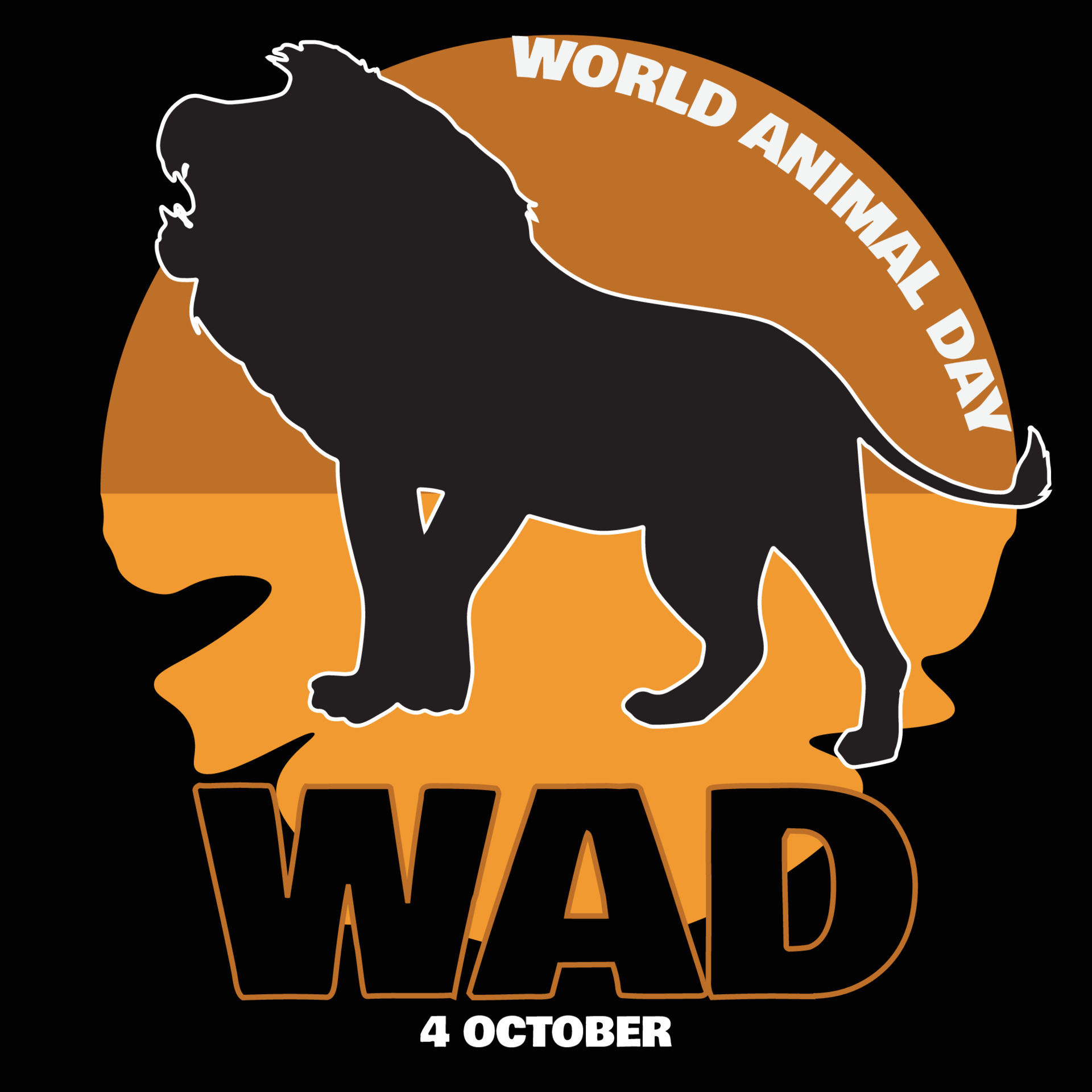 WAD 4 OCTOBER World Animal animals Poster 10523226 Vector Art at Vecteezy WAD 4 OCTOBER World Animal animals Poster 10523226 Vector Art at Vecteezy