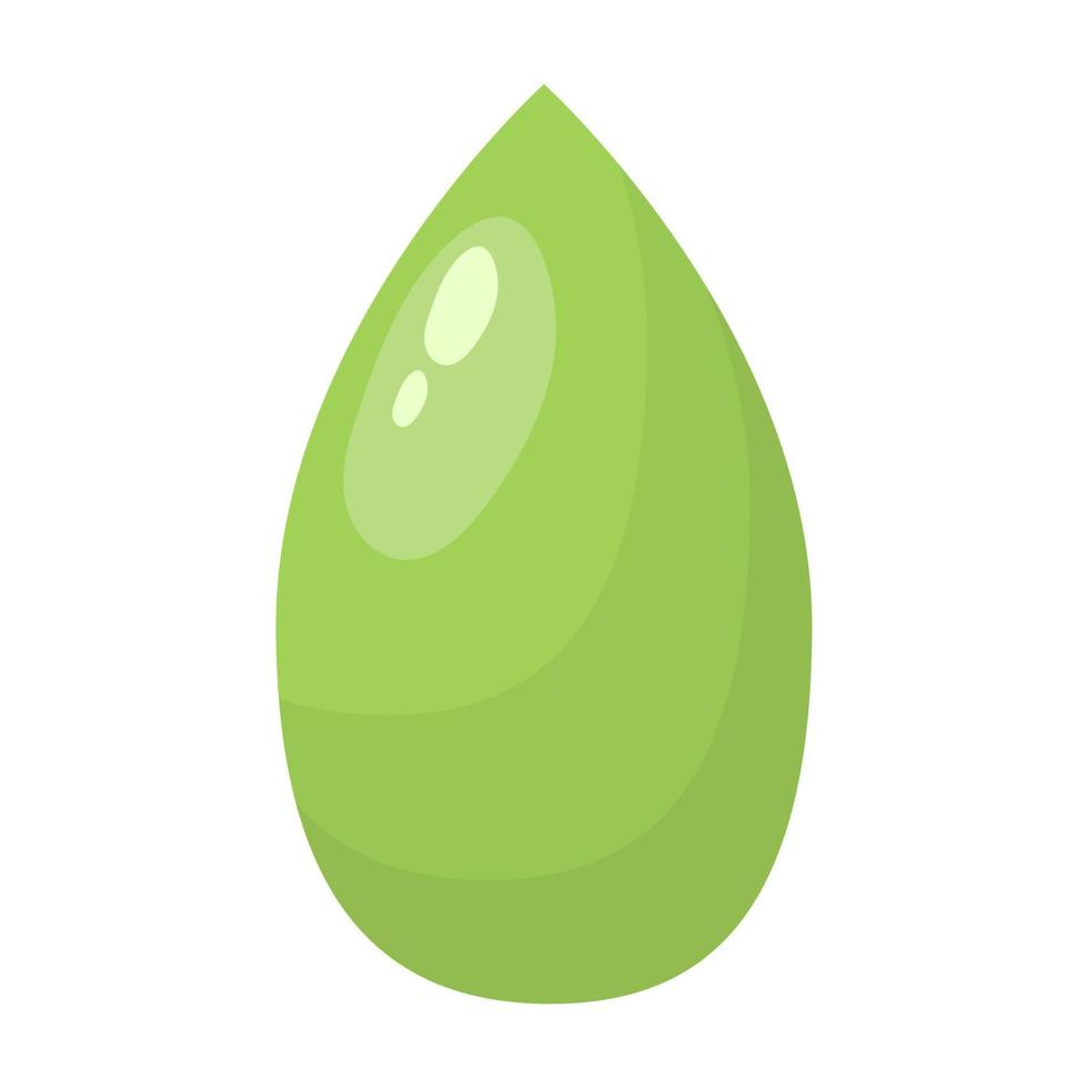 gota de veneno de aguacate de cactus de aloe aislada sobre fondo blanco. ilustración vectorial para cualquier diseño. vector