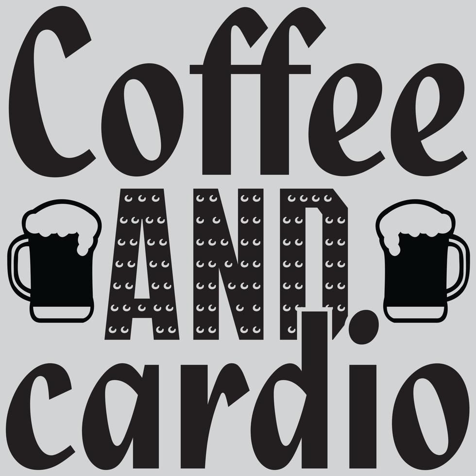 Coffee and cardio vector