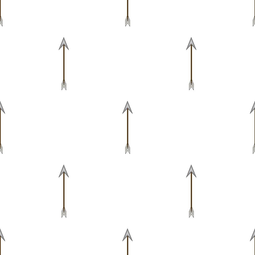 Seamless pattern with arrows on white background. Vector illustration.