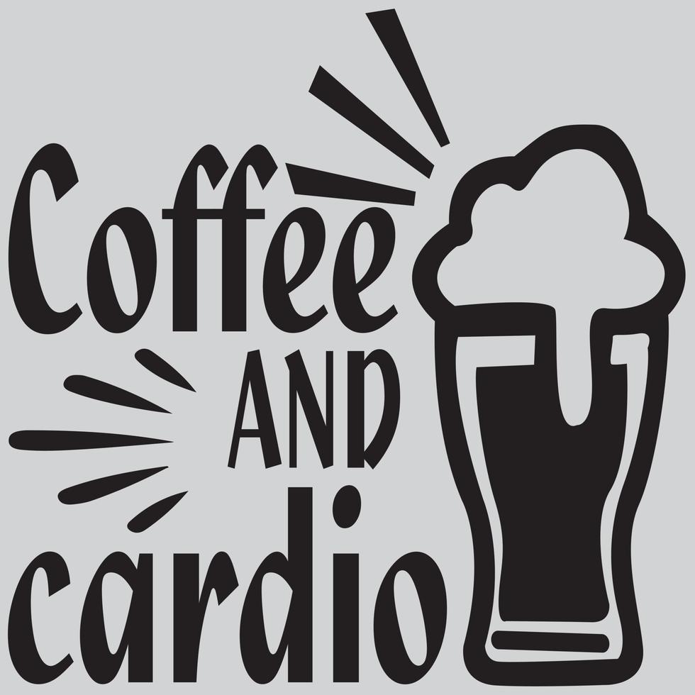 Coffee and cardio vector
