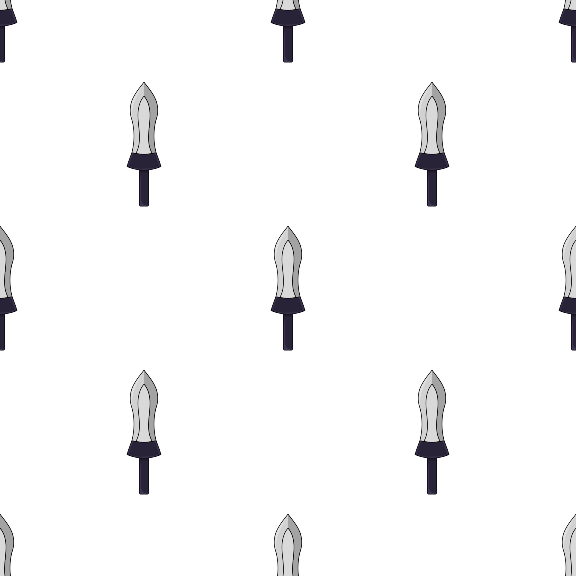 Seamless pattern with sword icons. Vector illustration for design, web ...