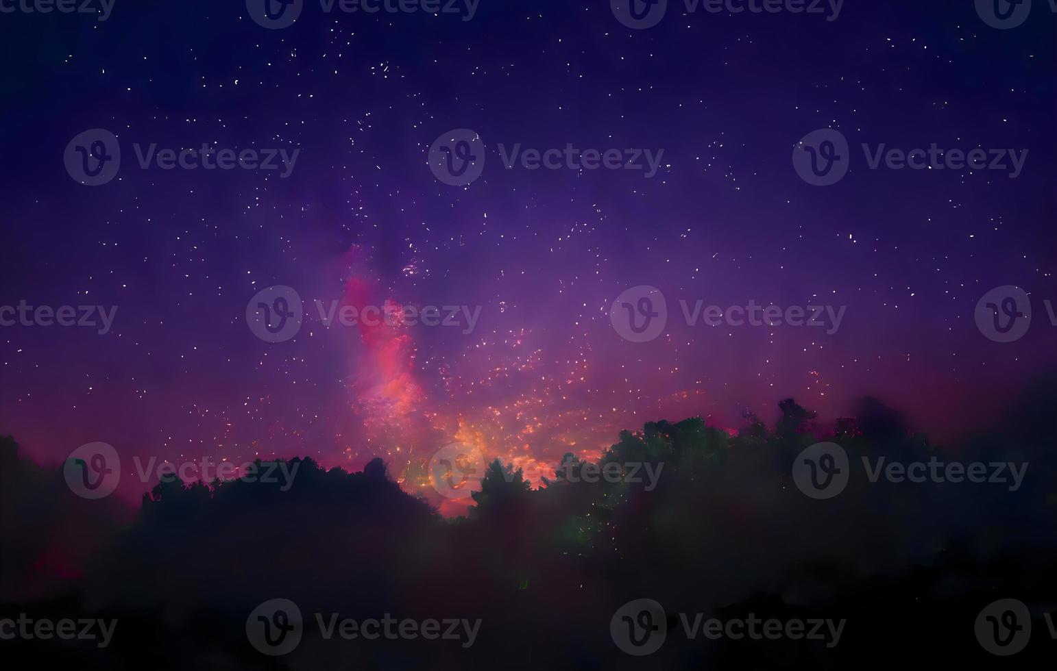 night landscape mountain and milky way galaxy background our galaxy, long exposure , low light photo