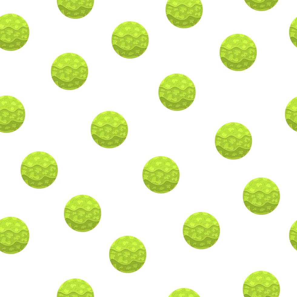 Seamless Pattern with Magic Spheres. Green Abstract Ball. Paper Effect. Vector illustration for Design, Wrapping Paper, Fabric.