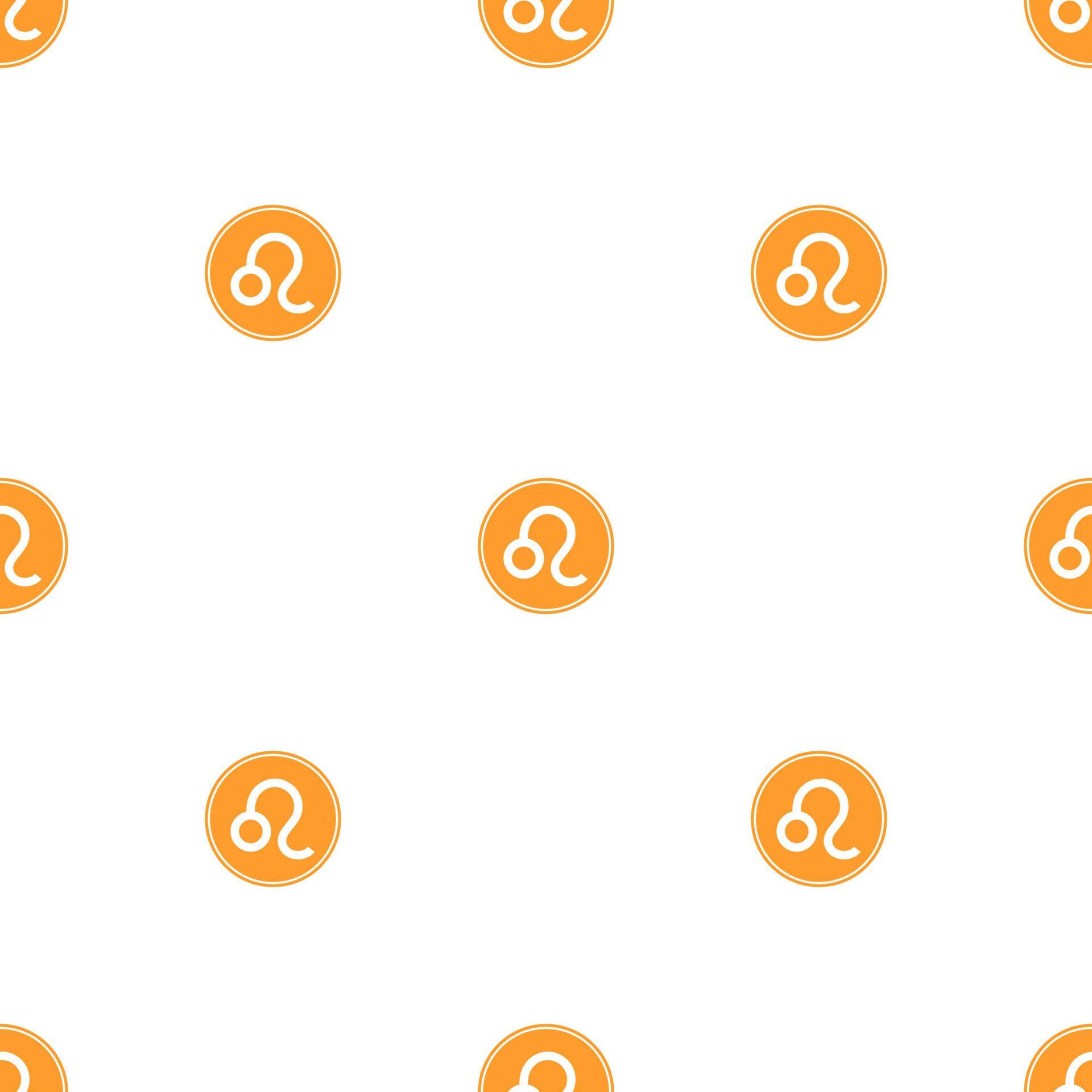 Seamless pattern with leo zodiac sign. Astrological, horoscope sign