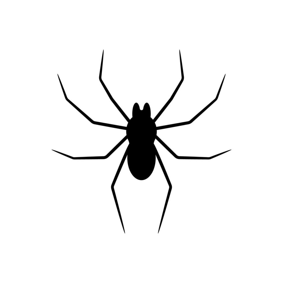 silueta negra de murciélago aislado sobre fondo blanco. elemento decorativo de halloween. ilustración vectorial para cualquier diseño vector