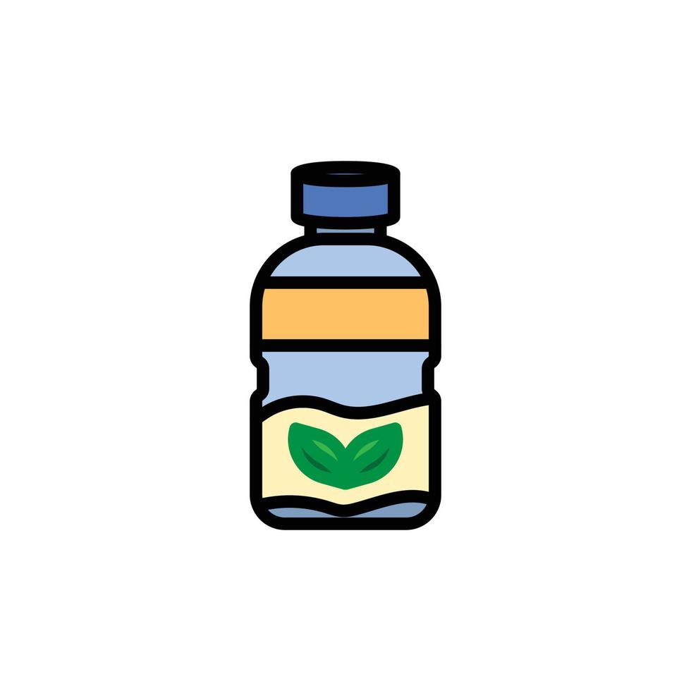 plastic bottle icon in environmental pollution, to protect the earth, reduce waste and pollution of plastic bottles. vector