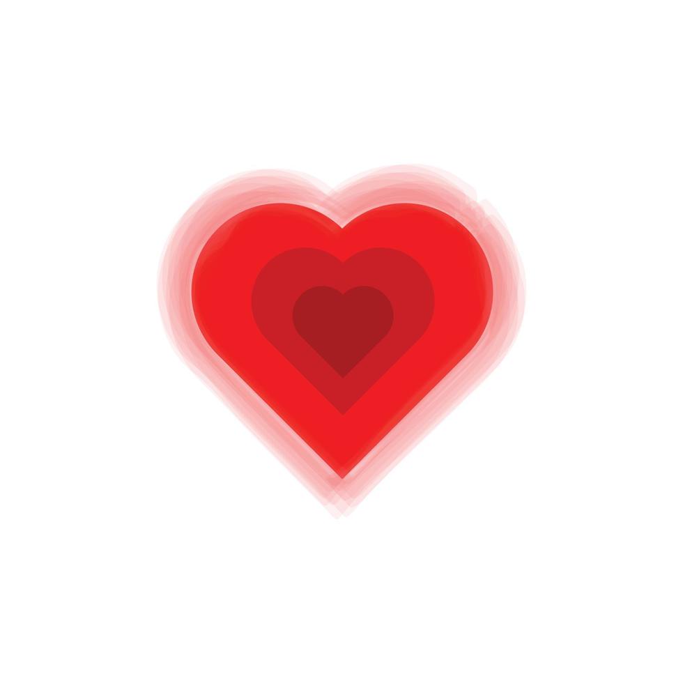 amor, corazón, botón de icono. diseño vectorial adecuado para sitios web, aplicaciones, etc. vector