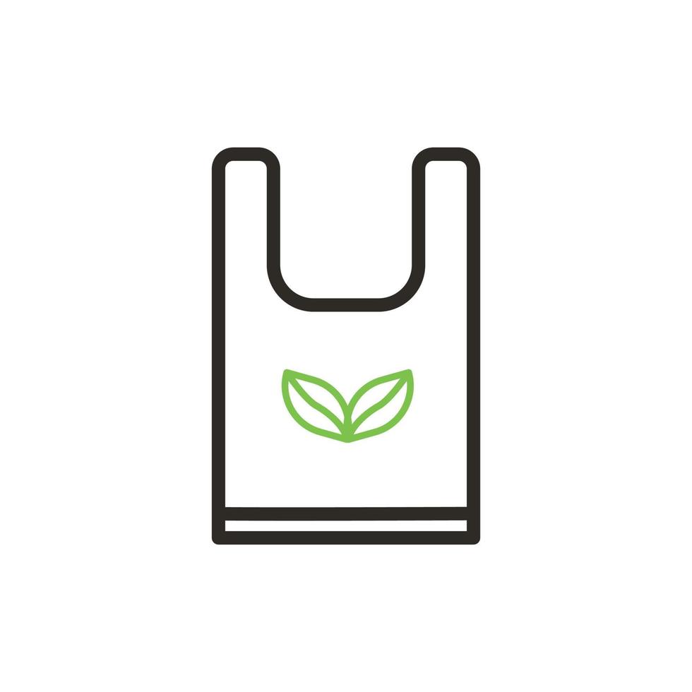 plastic bag icon, ban on plastic use, pollution, plastic waste. vector