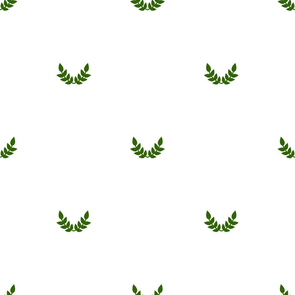 patrón sin costuras con hojas verdes sobre fondo blanco. ilustración vectorial para diseño, web, papel de envolver, tela, papel tapiz. vector