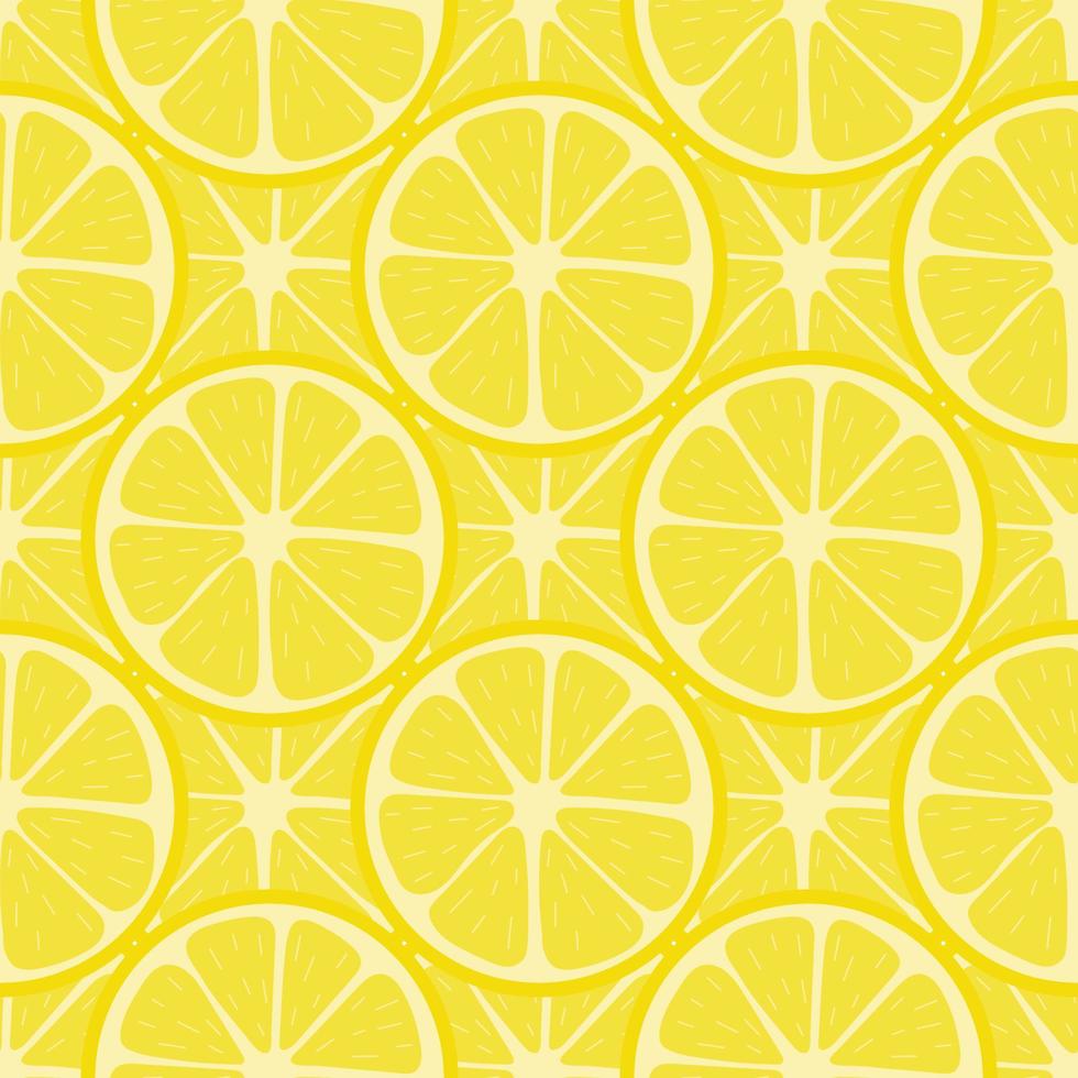 patrón sin costuras con fruta fresca de limón. fondo abstracto de limón. ilustración vectorial para diseño, web, papel de envolver, tela, papel tapiz vector