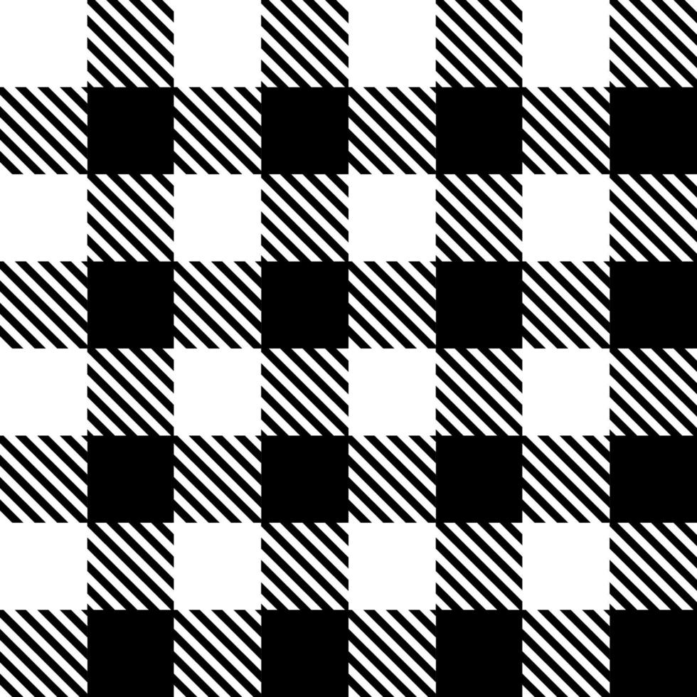 Christmas and new year buffalo plaid. Scottish pattern in black and red cage. Scottish cage. vector