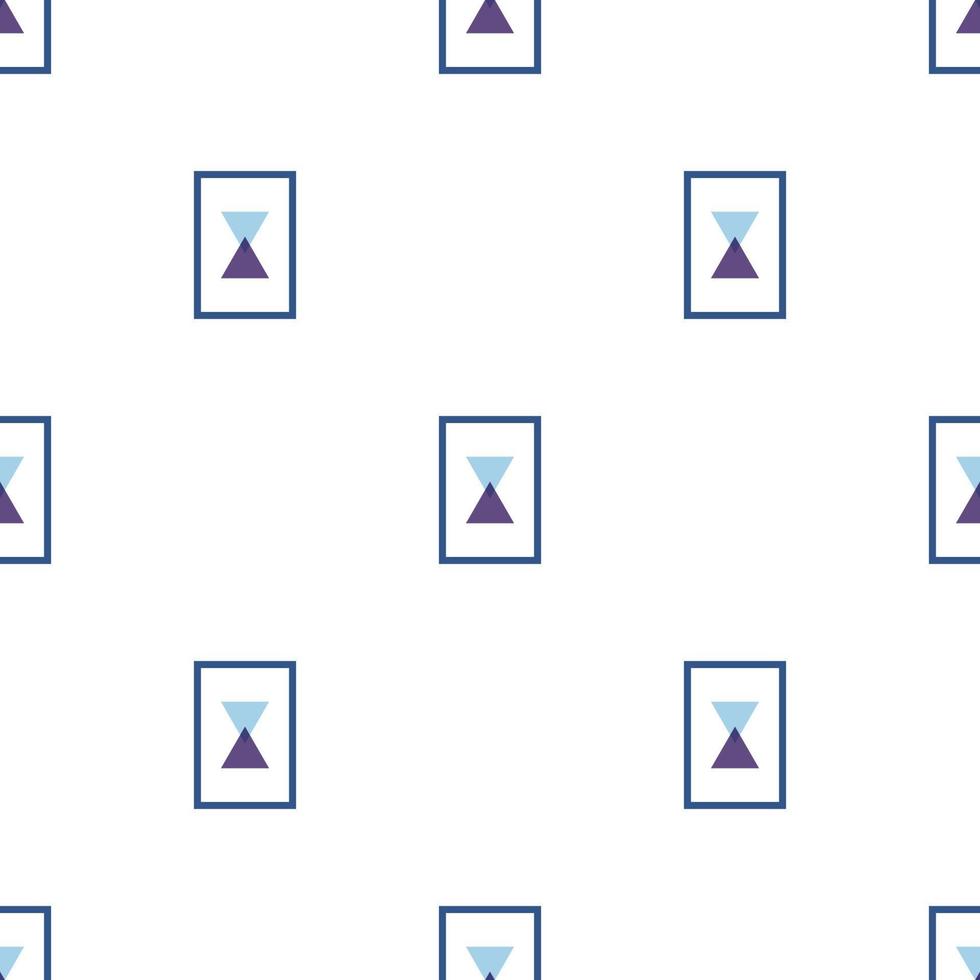 Seamless pattern with picture on white background. Interior of the living room. Vector illustration for design, web, wrapping paper, fabric, wallpaper