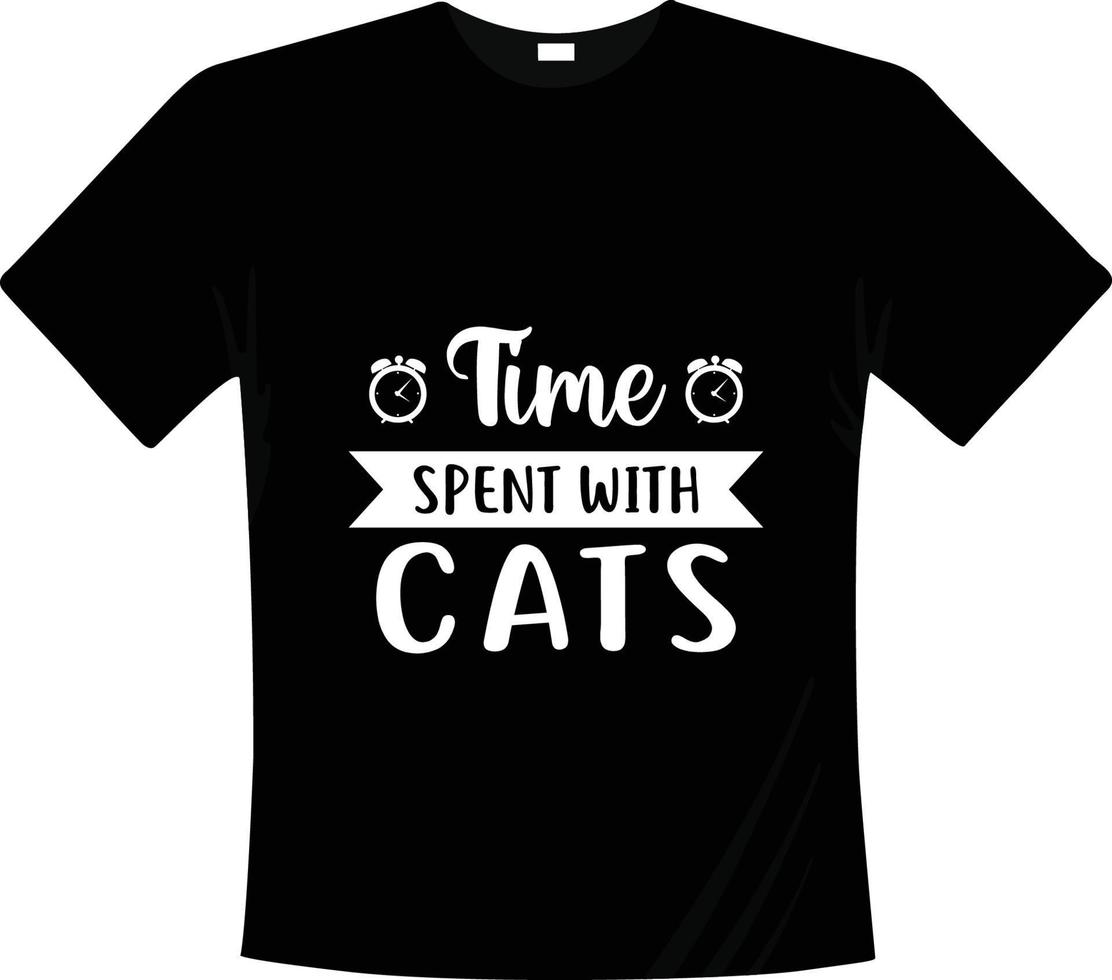 Cat handwritten lettering SVG design vector