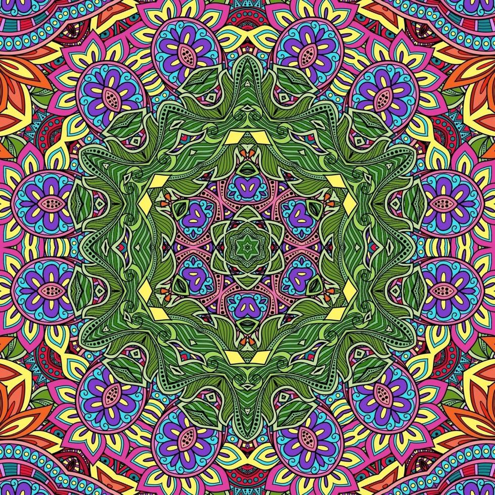 colorido mandala flores patrón boho simétrico 75 foto