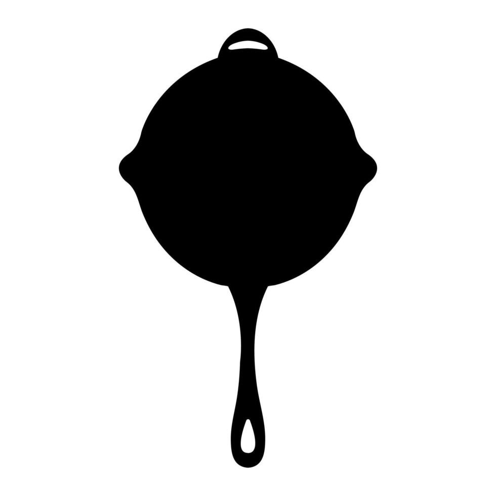 Fry pan from game PlayerUnknowns Battlegrounds. PUBG item. Clean and modern vector illustration for design, web.