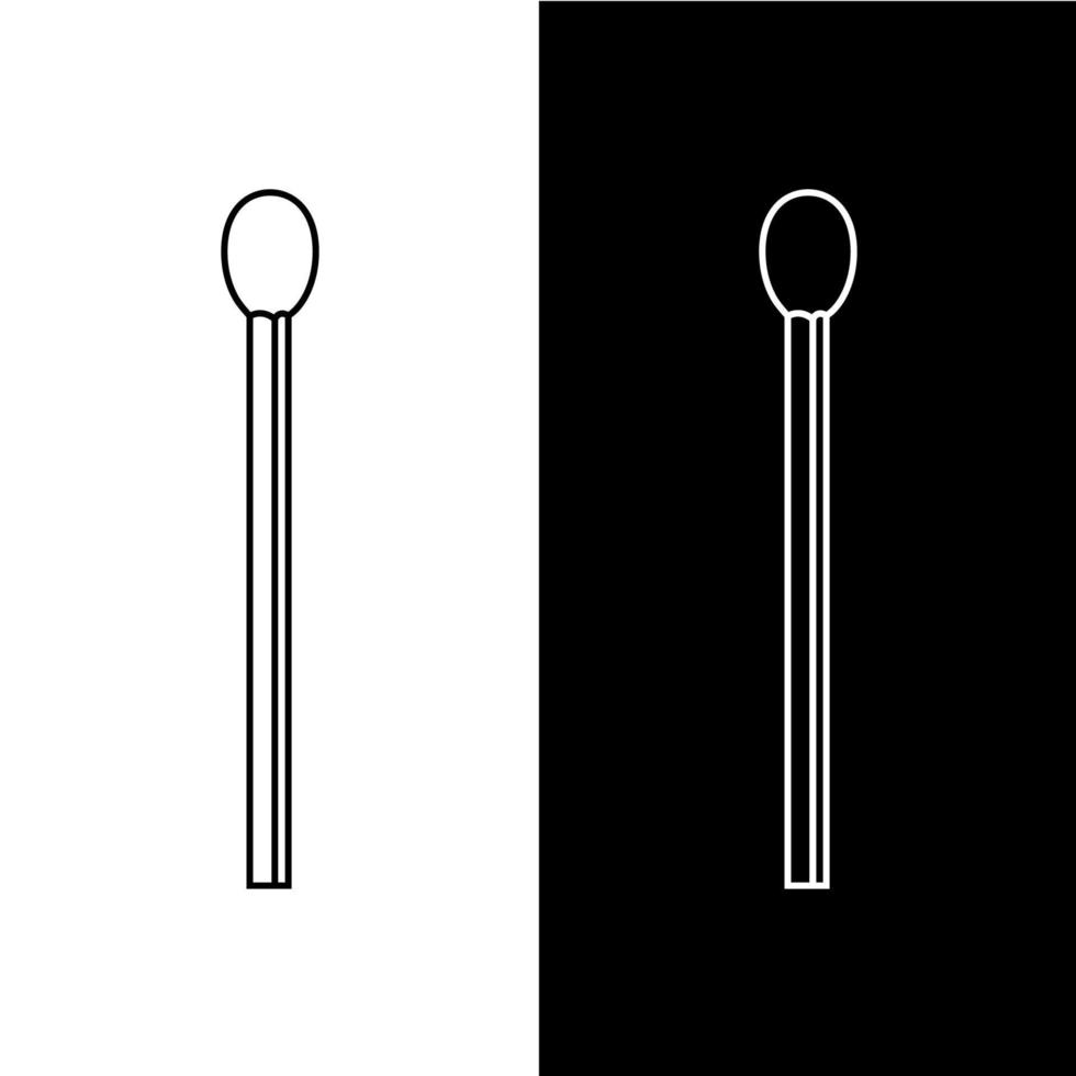 Line style icon of a match. Clean and modern vector illustration for design, web.