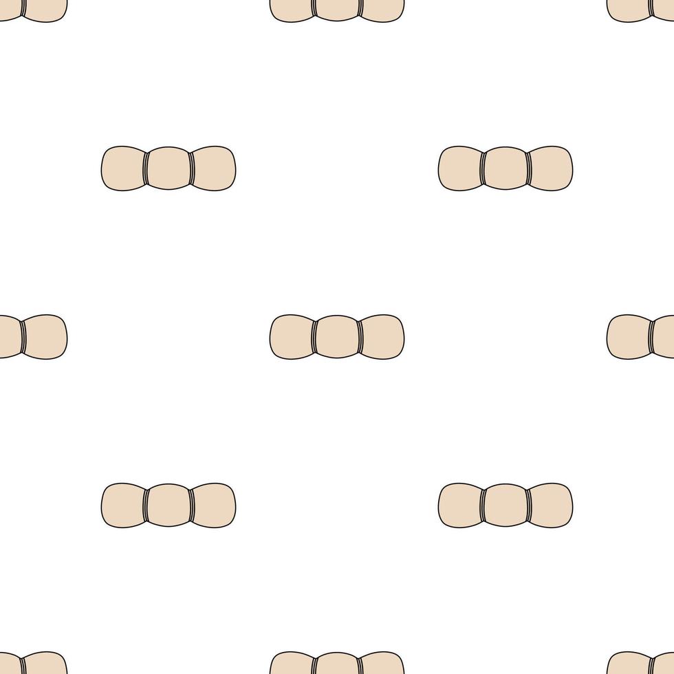 Seamless pattern with sleeping bag on white background. Vector illustration.