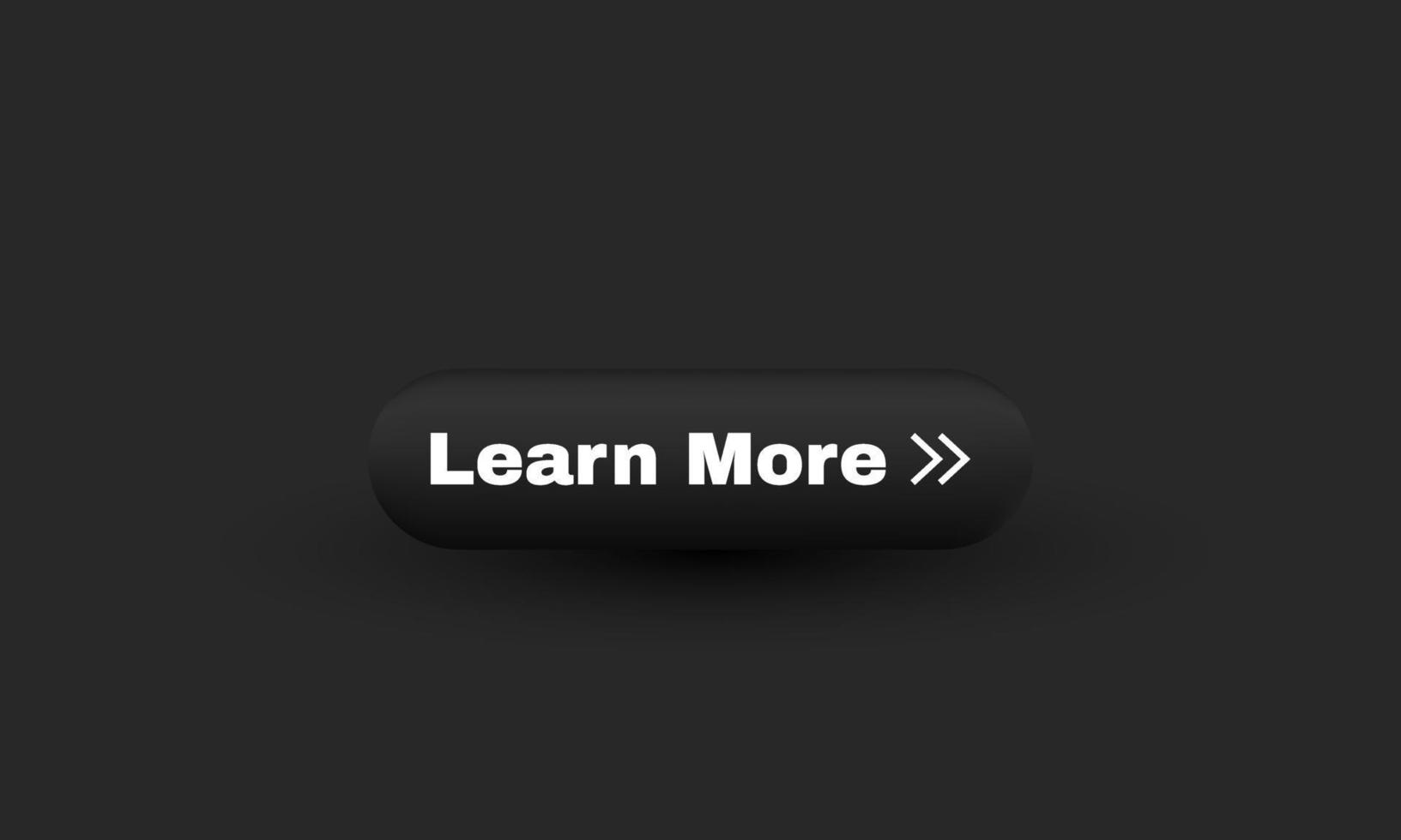 unique 3d rendering web learn more bar isolated on vector