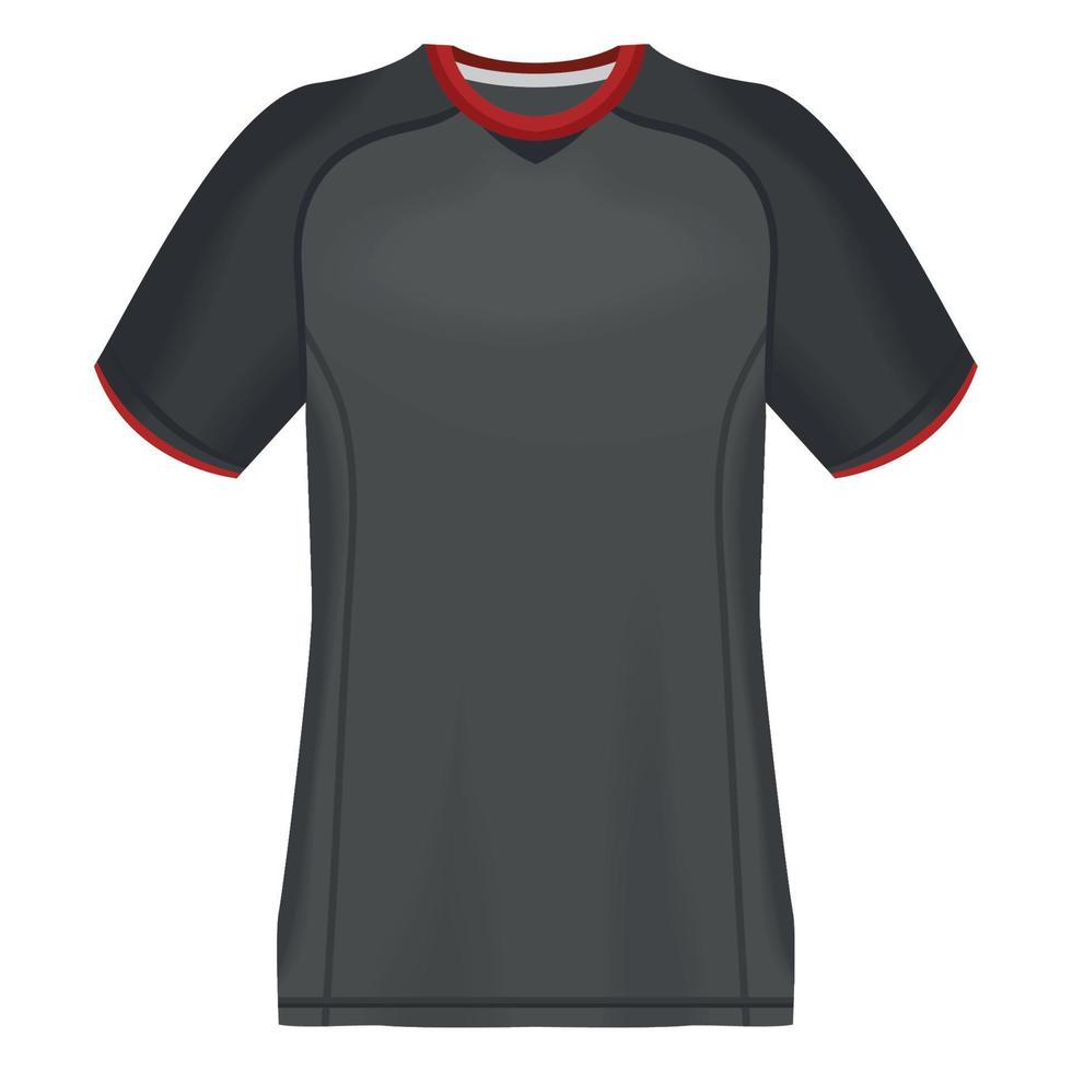 gray jersey sport front vector