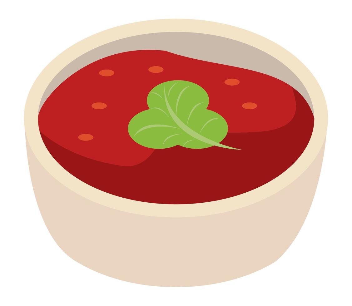 isometric red sauce vector