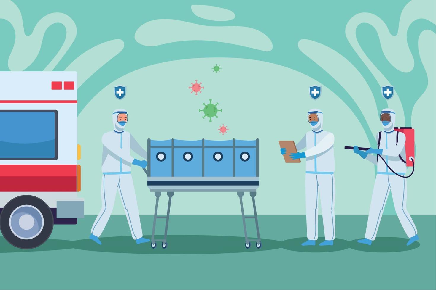 Medical workers service vector